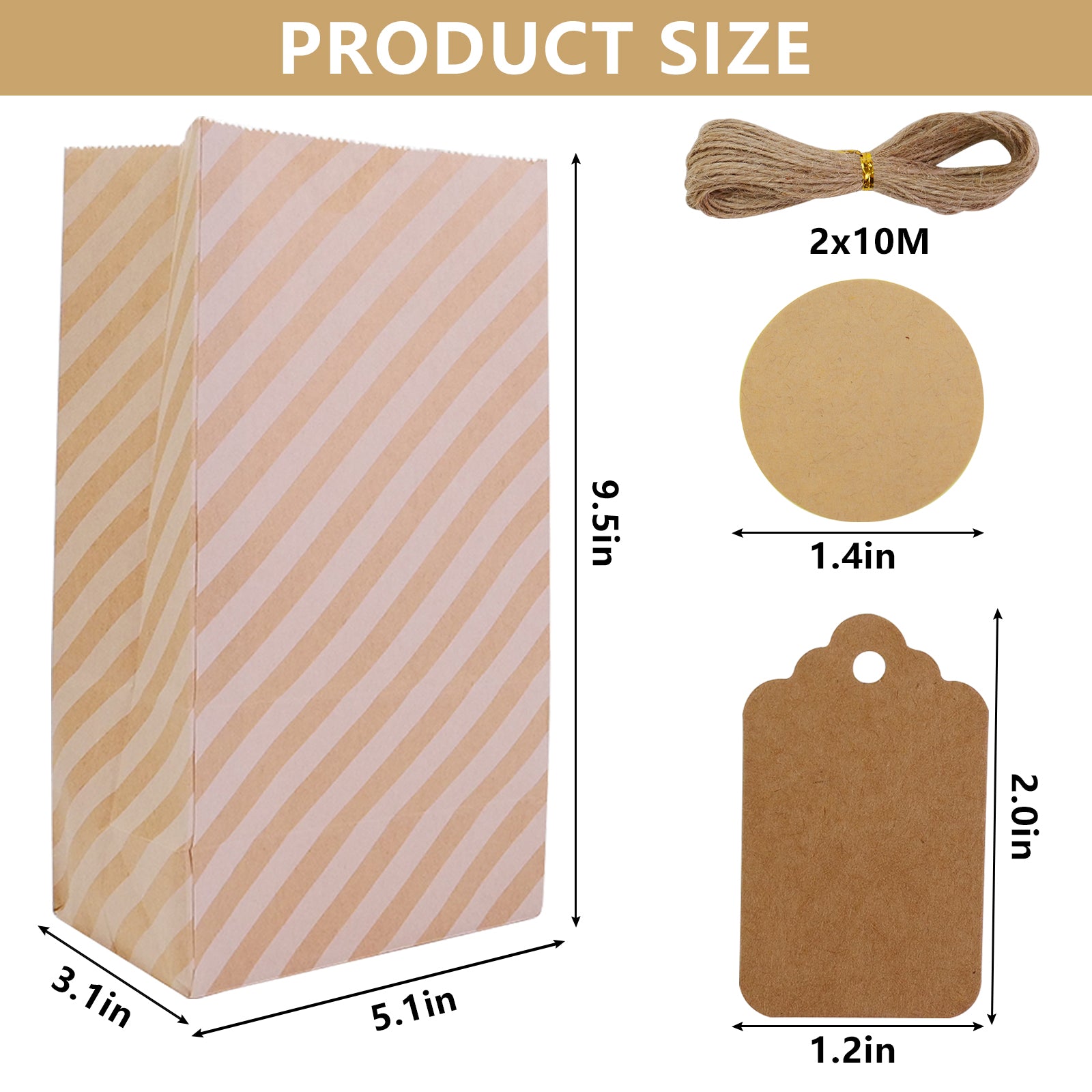 Kraft Paper Gift Tags Set