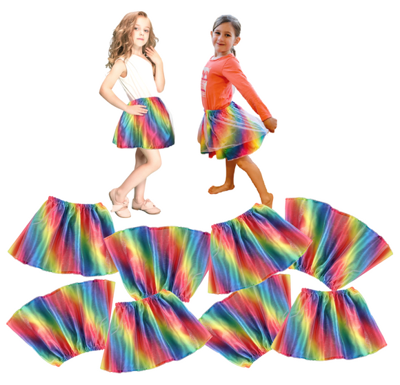 8pcs Rainbow Skirts Set